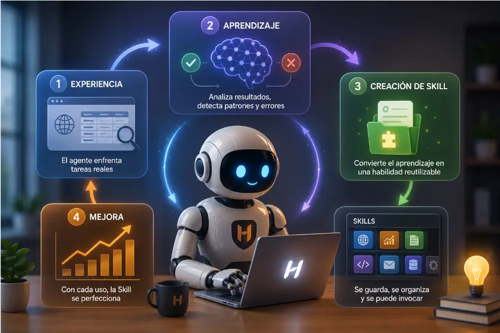 Creación y Mejora Autónoma de Habilidades (Skills)